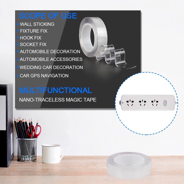Băng keo đa năng hai mặt Nano PU Gel