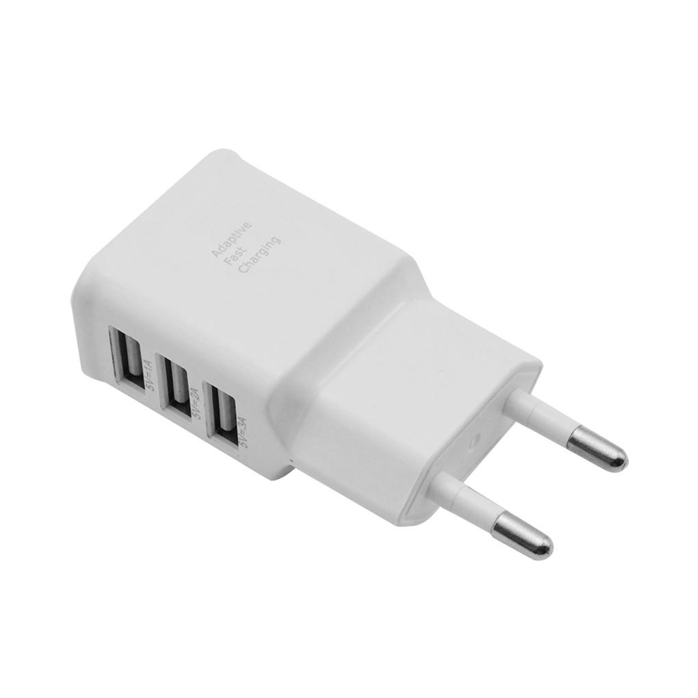 Củ Sạc Điện Thoại Nhanh 3 Cổng USB 110V-240V AC 5V-2A 5V 2A