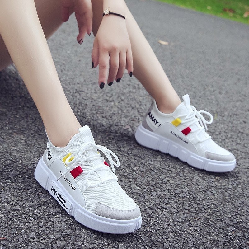 Giày ulzzang cặp đôi giày thể thao sneaker nữ và nam nhiều màu kết hợp HAPU (xanh cổ vàng, trắng xám, xám nam)