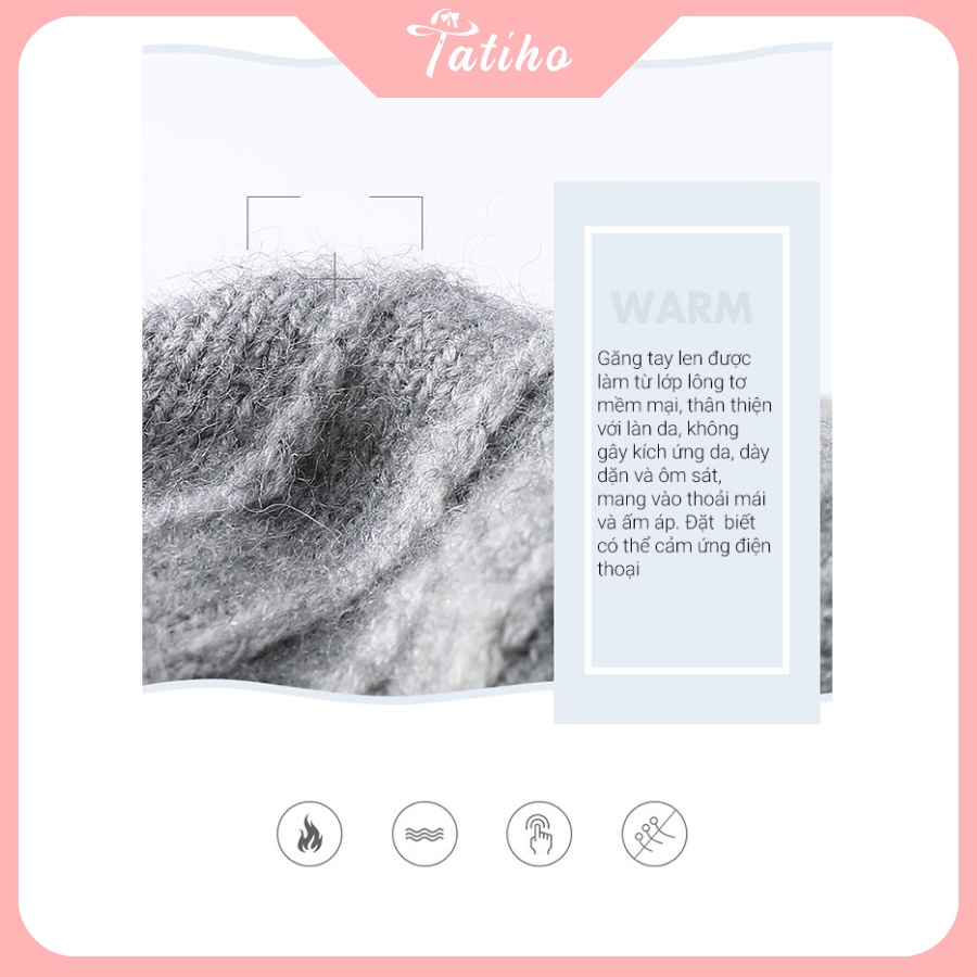 Găng Tay Len, Bao Tay Nữ Giữ Ấm Mùa Đông Golove Joy Cảm Ứng Từ - Mã BT002