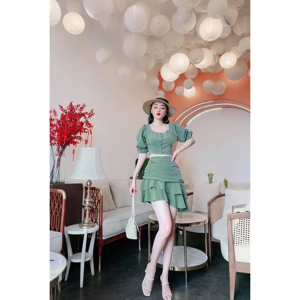 Set đồ nữ cá tính, set váy bộ đi chơi sang chảnh mùa hè đẹp 8A00081 | BigBuy360 - bigbuy360.vn