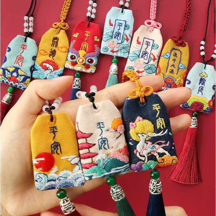 [ CÓ SẴN ] DIY / BỘ KIT THÊU TÚI OMAMORI 4 - AURORA SHOP