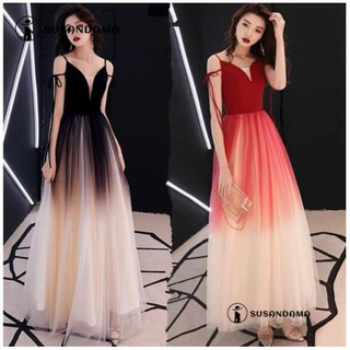 Đầm nữ maxi phối lưới thanh lịch
