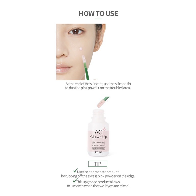 Dung dịch chấm xẹp mụn Etude House AC Clean up Pink Power Spot