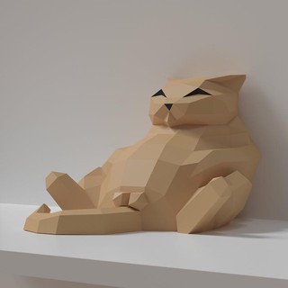 Mèo béo - Mô hình giấy