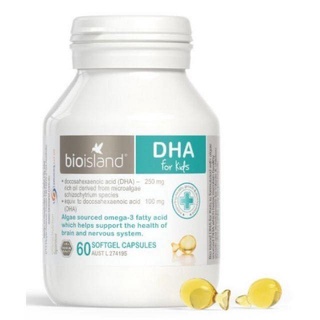 Viên dầu cá DHA Bioisland bé 7m+