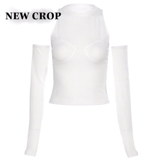 ÁO CROPTOP DÀI TAY ( TAY RỜI)