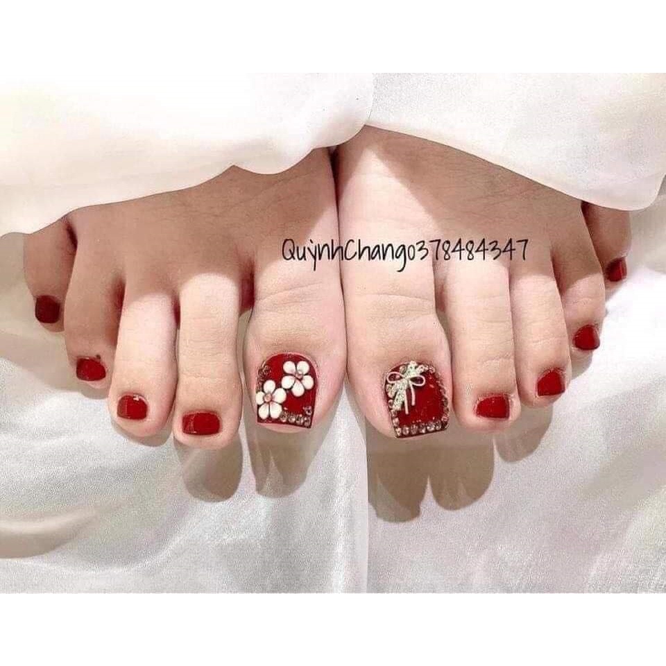 Hoa bột làm nail - Mẫu hoa sứ nhí cực xinh trang trí móng (Túi 5 bông)