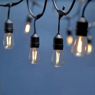 Dây đèn led đui e27 kín nước ngoài trời trang trí nhà, sân vườn, quán cà phê, quán ăn 10m 20 led sundecor