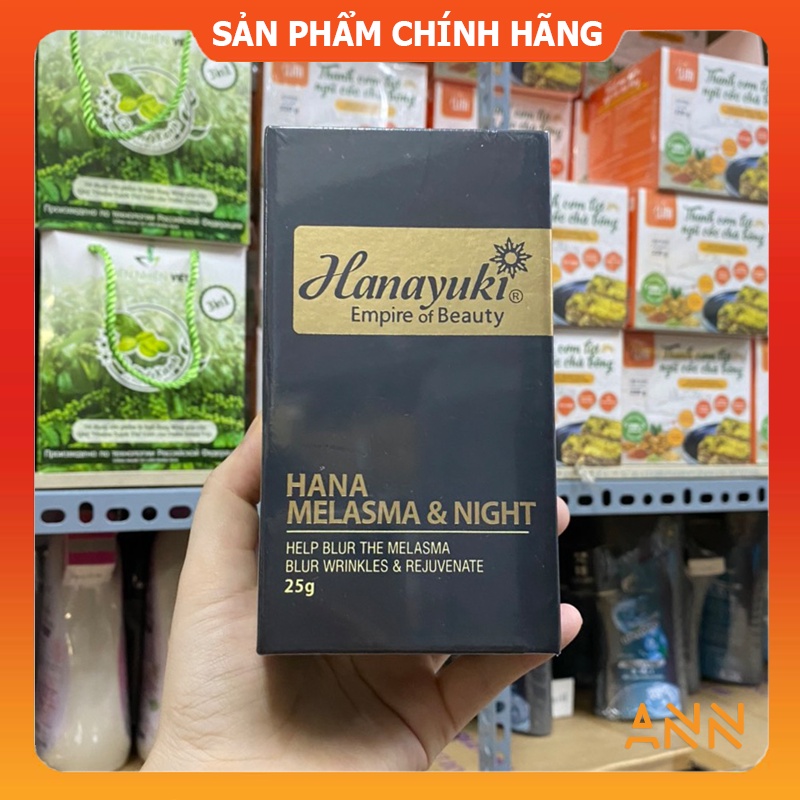 Kem face giảm nám ban đêm Hana Melasma & Night Mỹ phẩm Hanayuki