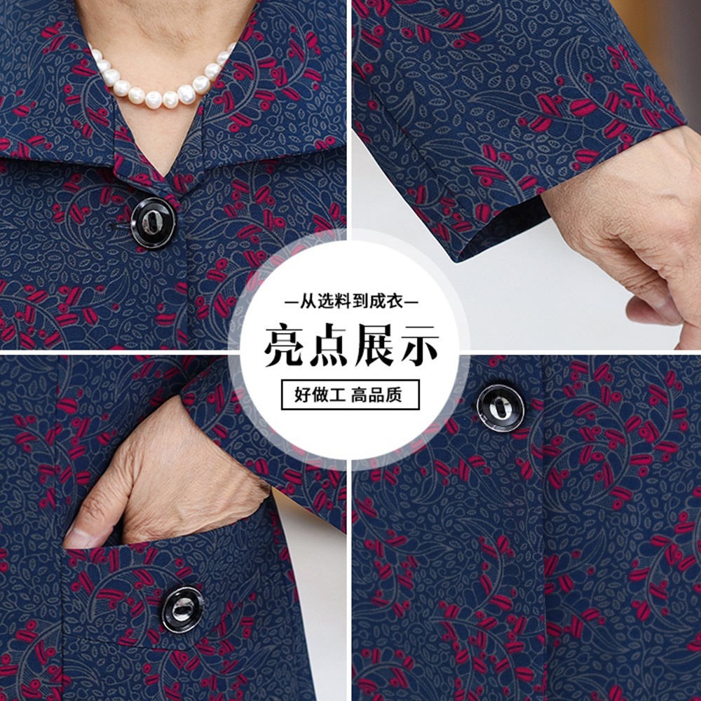 Áo Khoác Mỏng Thời Trang Xuân Thu Cho Phụ Nữ Trung Niên