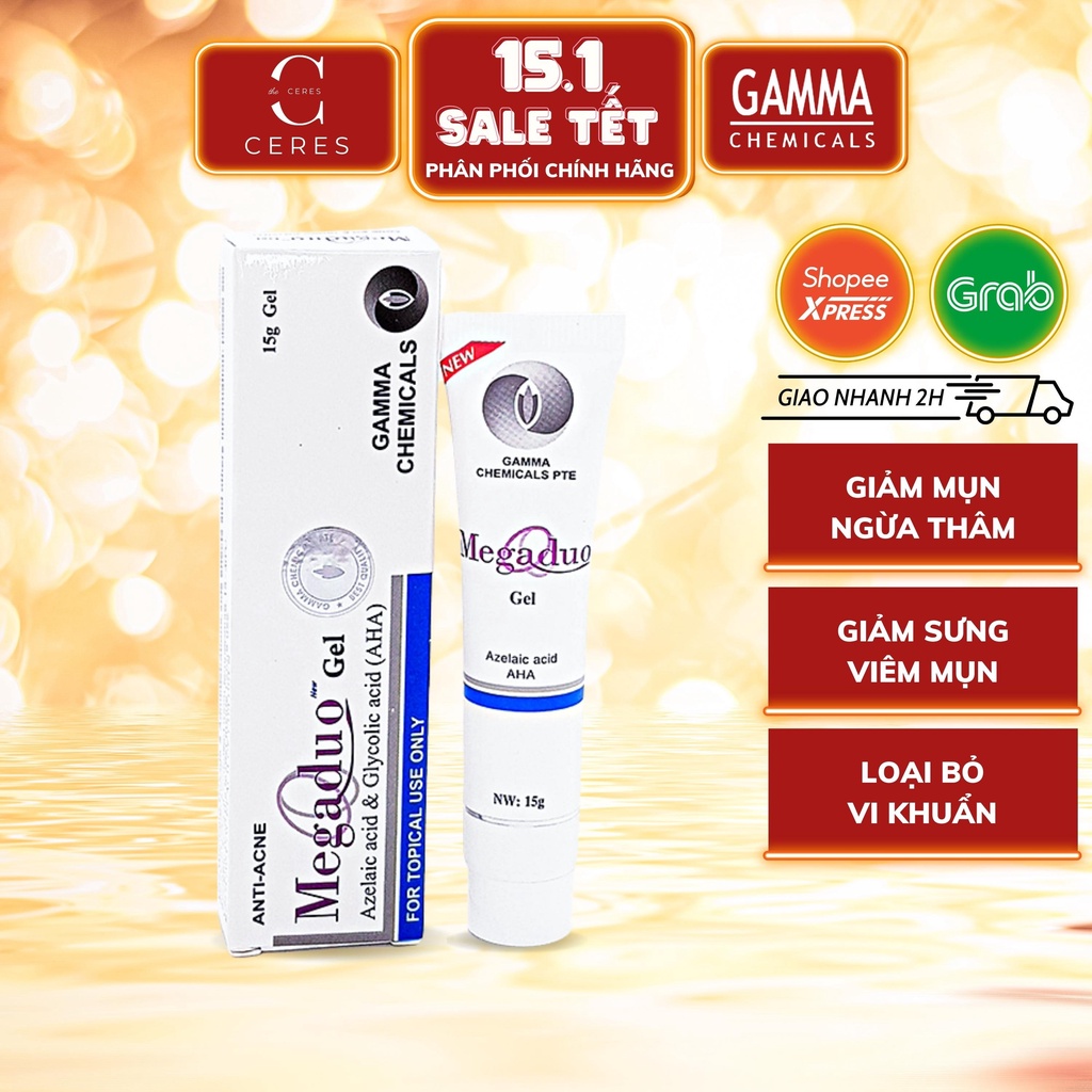 Megaduo Gel New - Gel Giảm Mụn - Kem Giảm Thâm Dưỡng Da 15g