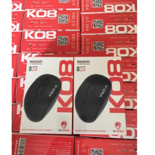 Chuột không dây v-dra k08 1600dpi siêu nhạy, tiết kiệm pin