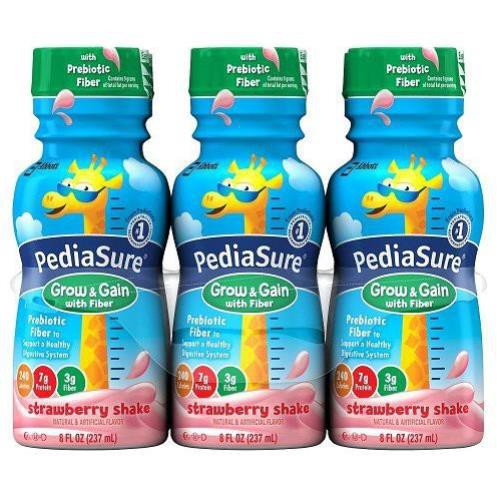 (Có đủ vị)Thùng 24 chai Sữa Pediasure nước Vani DHA, Dâu DHA, Fiber 237ml Mỹ (Có mix đủ vị)  Date mới