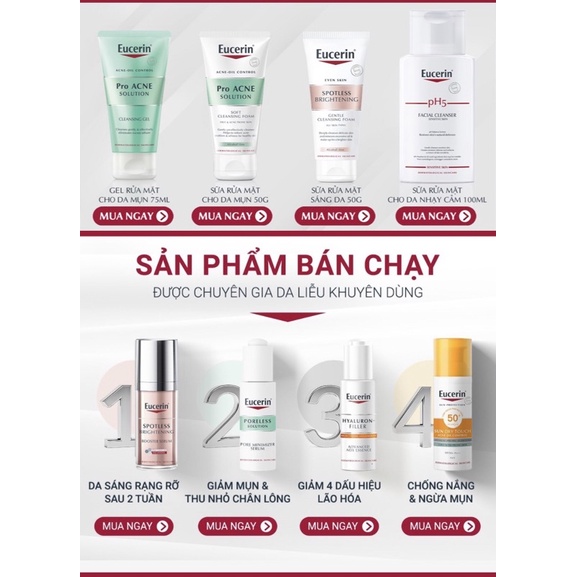 Kem dưỡng sáng, mờ thâm nám Eucerin Spotless Brightening 50ml