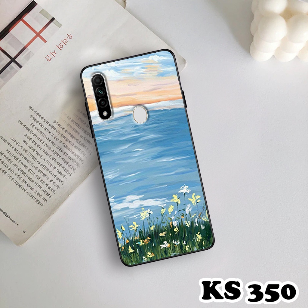 Ốp lưng Oppo A8 - Oppo A31 2020 - Oppo A91 - Ốp in hình Cánh đồng hoa - Chất liệu TPU siêu bền