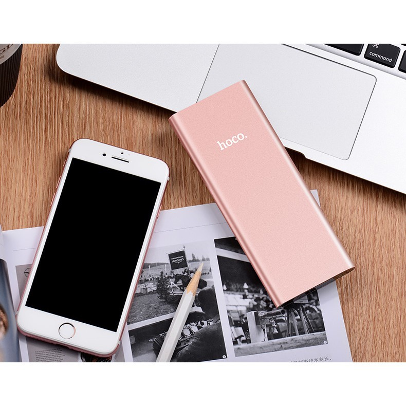 SẠC DỰ PHÒNG IPHONE ANDROID HOCO B16 MAX METAL 12000 MAH SIÊU MỎNG