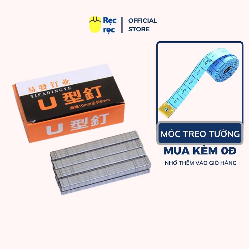 Ghim bấm gỗ chữ U loại 1008F thép không gỉ sử dụng cho máy bấm gỗ dùng đểm ghim chặt da, vải, nhựa, gỗ