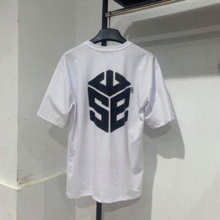 ÁO THUN TAY LỞ SWE C2016 TRẮNG ĐEN BASIC - GIN STORE