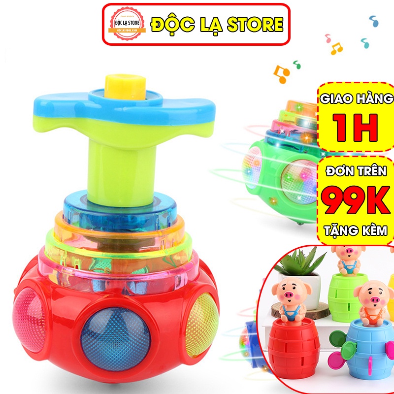Đồ chơi con quay phát sáng có nhạc cho bé - Đồ chơi con quay cho bé có đèn nhạc