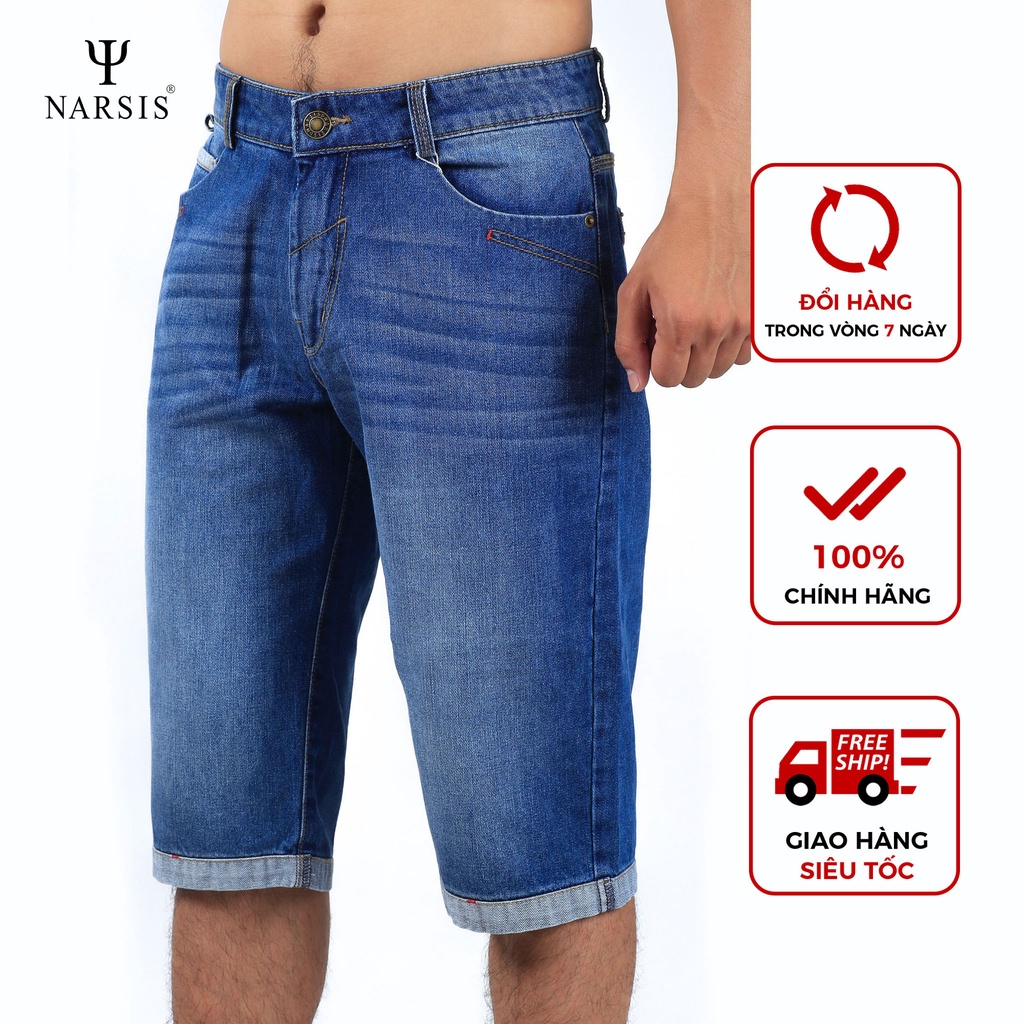 Quần short bò nam Narsis S7011