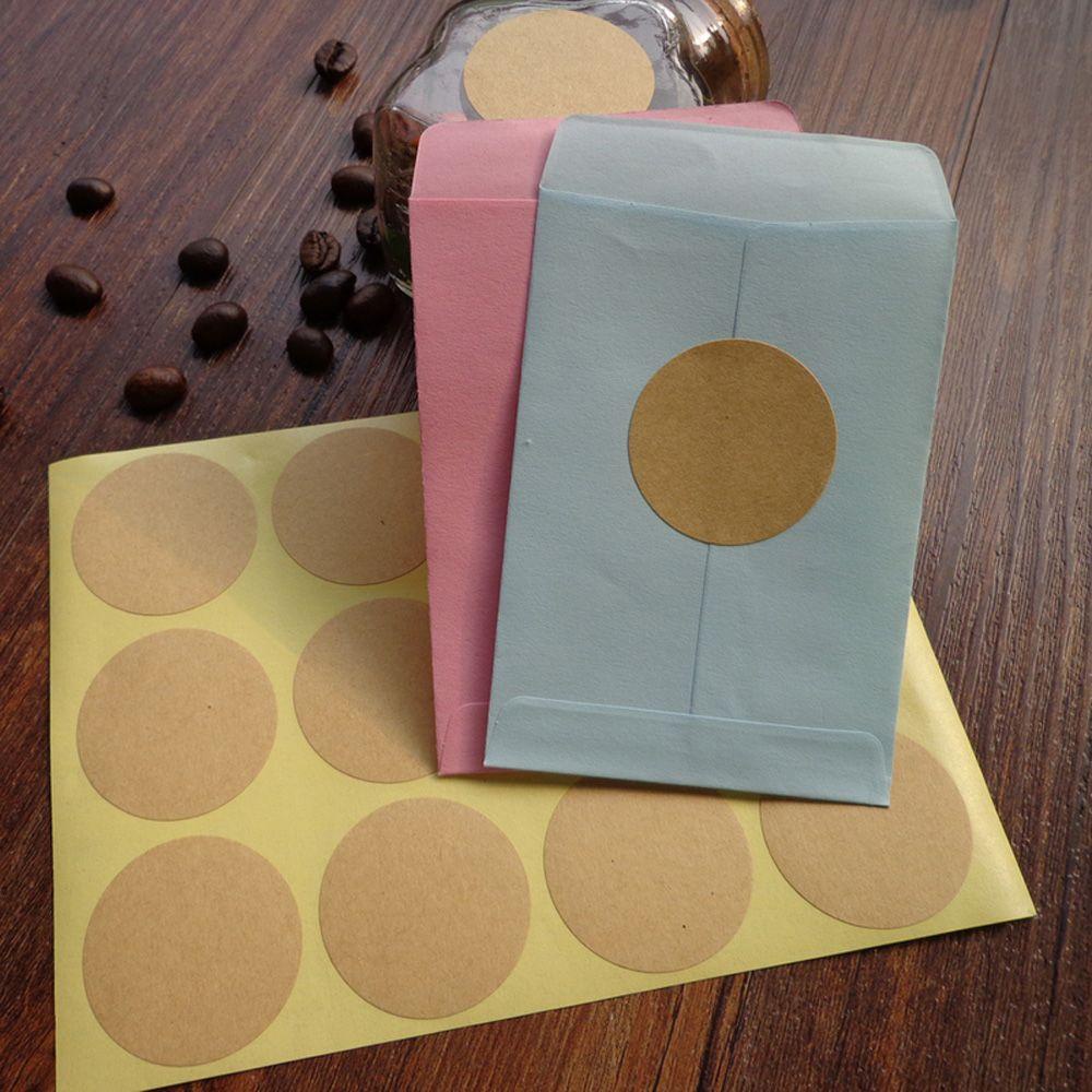 Set 120 Nhãn Dán Lọ Quà Bằng Giấy Kraft Chống Nước DIY