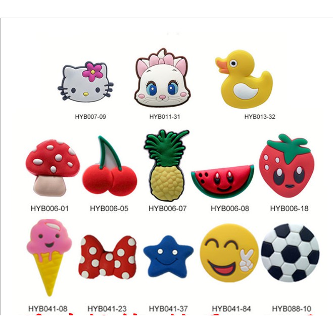 PVN1391 Combo 10 Sticker gắn dép crocs, T2