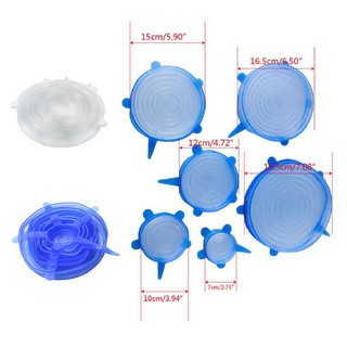 Bộ 6 nắp đậy silicon