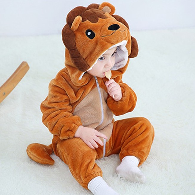 Bộ Đồ Thú Cho Bé 0-3 tuổi ❤️ Bộ Đồ Thú Sư Tử ❤️ FREESHIP ❤️