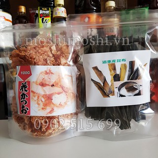 Combo cá bào + kombu nấu nước dashi cho bé