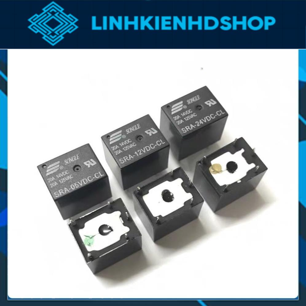 Relay Songle SRA 5V/ 12V/ 24V 20A 5 chân/ rờ le Songle SRA 20A/ relay SRA