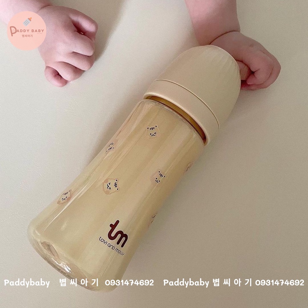 Bình sữa Dottodot x Tovy & Molly Hàn Quốc mẫu hổ cho bé 180ml 280ml - made in Korea