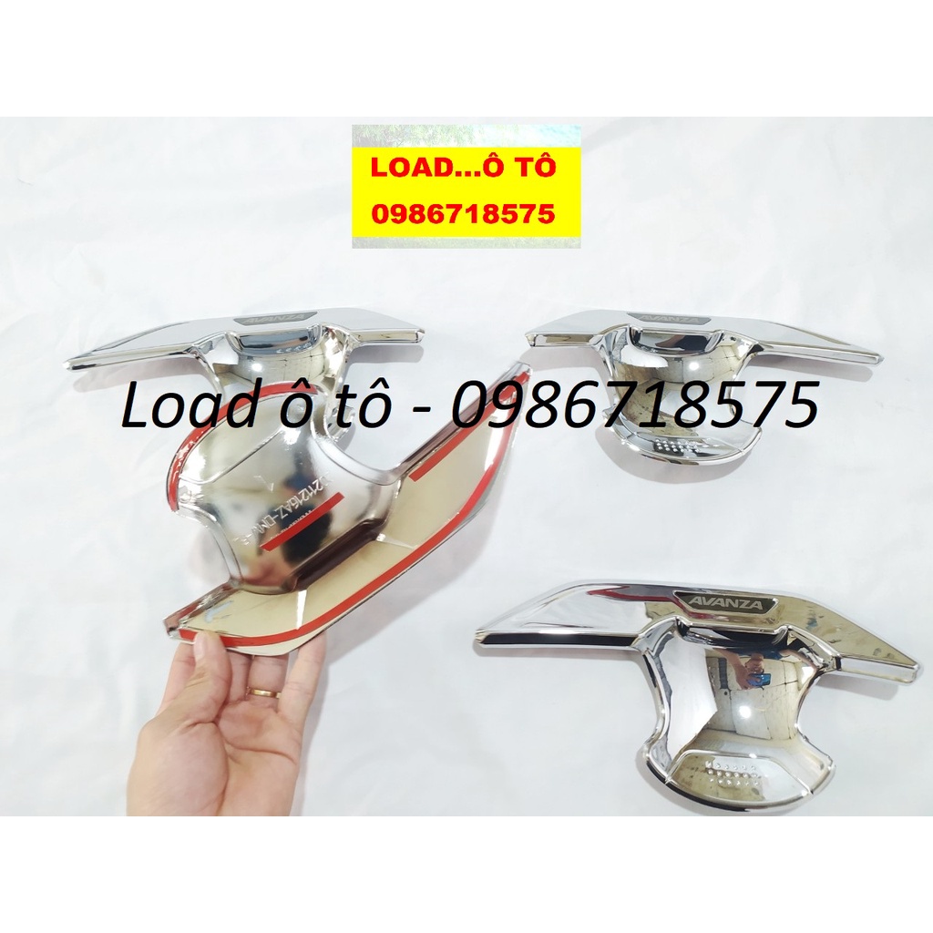 Ốp Tay Nắm, Hõm Cửa Xe Toyota AVANZA 2022-2023 Mẫu Mạ Crom Sáng Bóng