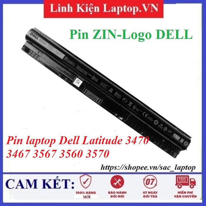 ⚡️Pin laptop Dell Latitude 3470 3467 3567 3560 3570 Inspiron 14 3000 Series 3459 3451 3458 3452 3467 3462 5458 5459