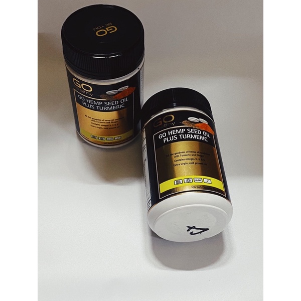 Viên uống  tinh dầu hạt gai GO Healthy GO Hemp Seed Oil Plus Turmeric