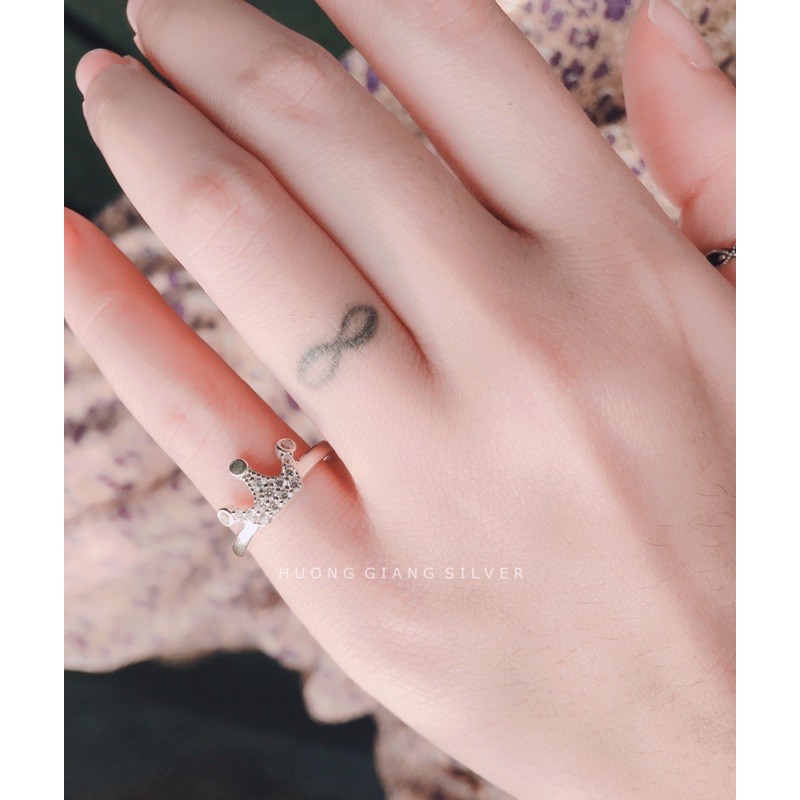 Nhẫn Ngón Út Bạc Ta - HuongGiang.Silver