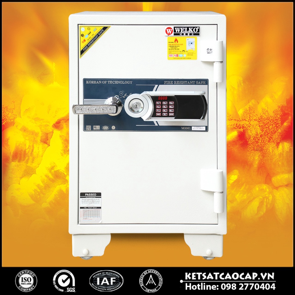 Két Sắt Chống Cháy WELKO LX700- Led Dài