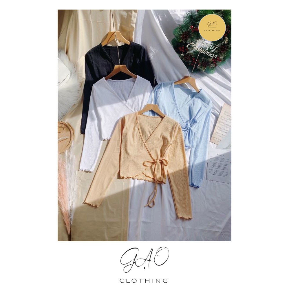 Áo Thun Nữ Croptop kiểu dáng Kimono ôm dáng siêu xinh