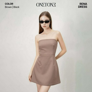 Váy liền nữ Onetone dáng ngắn cúp ngực ôm body Rena