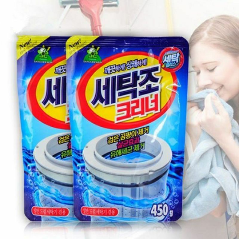 Giá sỉ - Bột tẩy lồng máy giặt Hàn quốc 450gr
