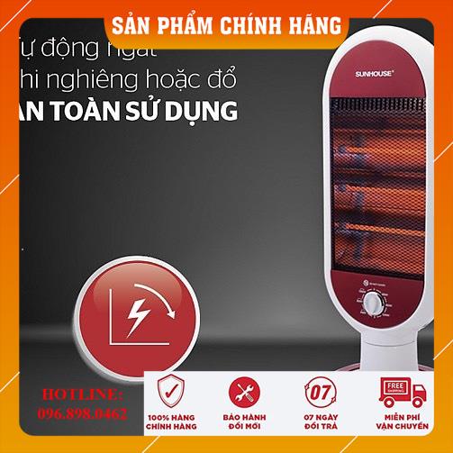 Quạt Sưởi Sunhouse Hồng Ngoại - Máy Sưởi Ấm Phòng Ngủ, Máy Sưởi - Đèn Sưởi Sunhouse 1200W [CHÍNH HÃNG - FREESHIP]