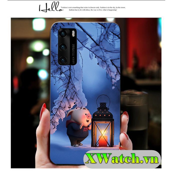 Ốp silicon Oppo A15 A15s Reno 5 Reno 4 A52 / A92 A53 A93 A1k A3s A5s F5 F7 F9  in hình Heo P3