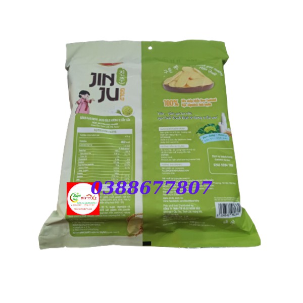 Bánh Gạo Nướng Hàn Quốc Hương Vị Cốm Sữa Túi 145gr (16 Gói Nhỏ Bên Trong)