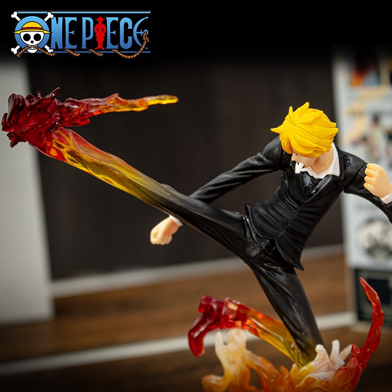 Mô hình Sanji hắc cước 16cm đế có chữ cao cấp, figure mô hình anime one piece vua hải tặc decor trang trí cực đẹp