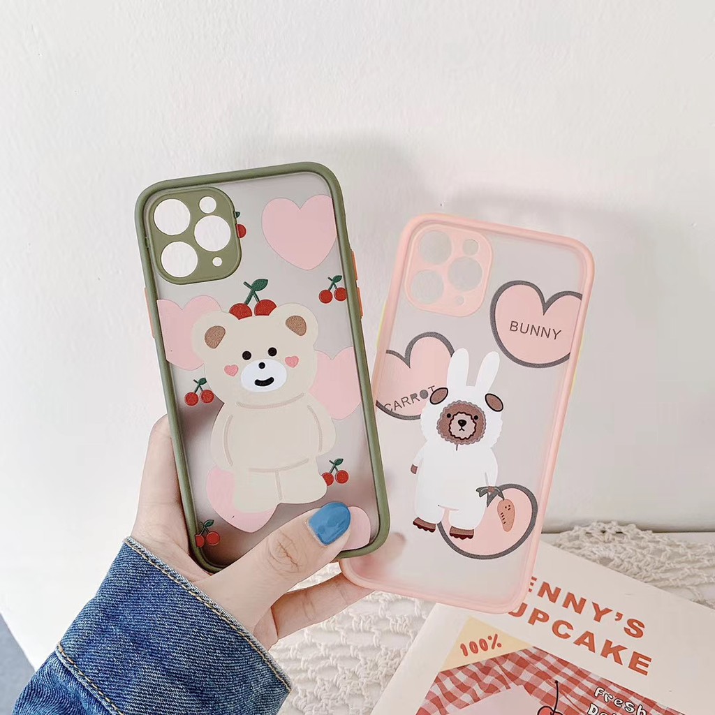 Ốp Điện Thoại Mềm Họa Tiết Gấu Anh Đào 3d Cho Iphone 11 Pro Promax X Xs Xr Xsmax 6 6s 7 8 Plus | BigBuy360 - bigbuy360.vn