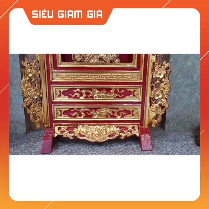 Giá gương cây tùng-gỗ mít khám thờ 2 cỡ cao 71cm và 81cm