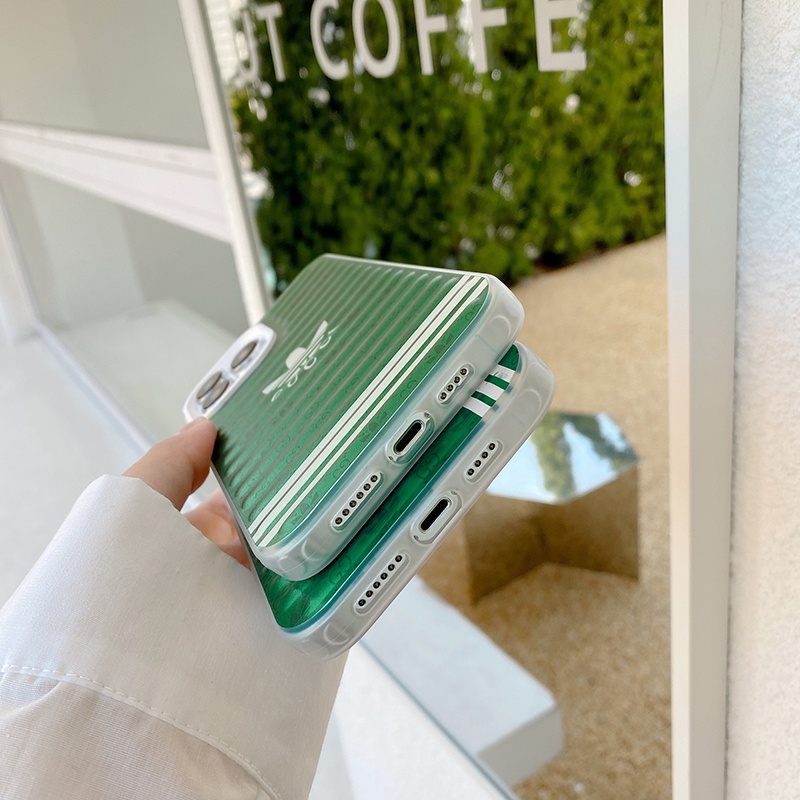 Ốp Điện Thoại Adidas X GUCCI Họa Tiết Kẻ Sọc Sang Trọng Cho iphone 13 Pro Max i13 13pro 11ProMax i11 X XR Xs Max 12Pro 12 Pro Max