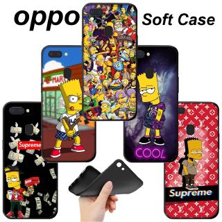 Ốp lưng độc đáo cho OPPO A3s A5 A37 NEO 9 A39 A57 A5s A59 A77 F3 A83 A1 F5 F7 F9 YX91 Simpson Cool