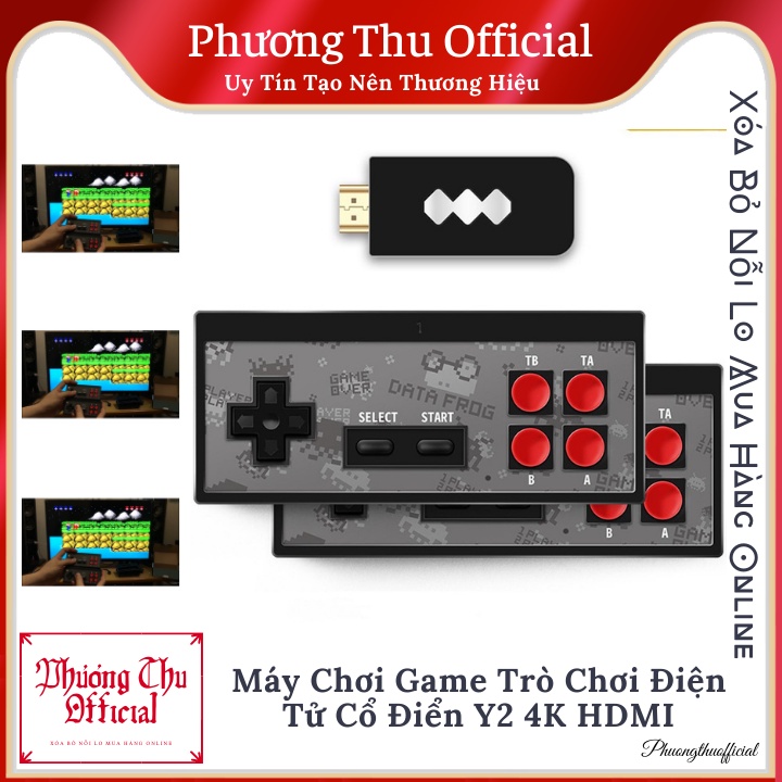 Máy Chơi Game Trò Chơi Điện Tử Cổ Điển Y2 4K HDMI Tích Hợp 600, Retro Điều Khiển Điều Khiển Máy Chơi Game Mini Không Dây