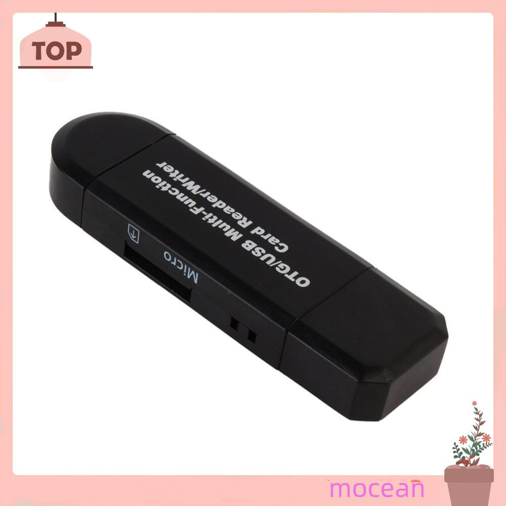 Đầu Đọc Thẻ Nhớ Usb + Usb Otg Usb 2.0 Mocean Cho Pc Android